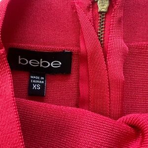 Bebe Vibrant Red Knit Dress